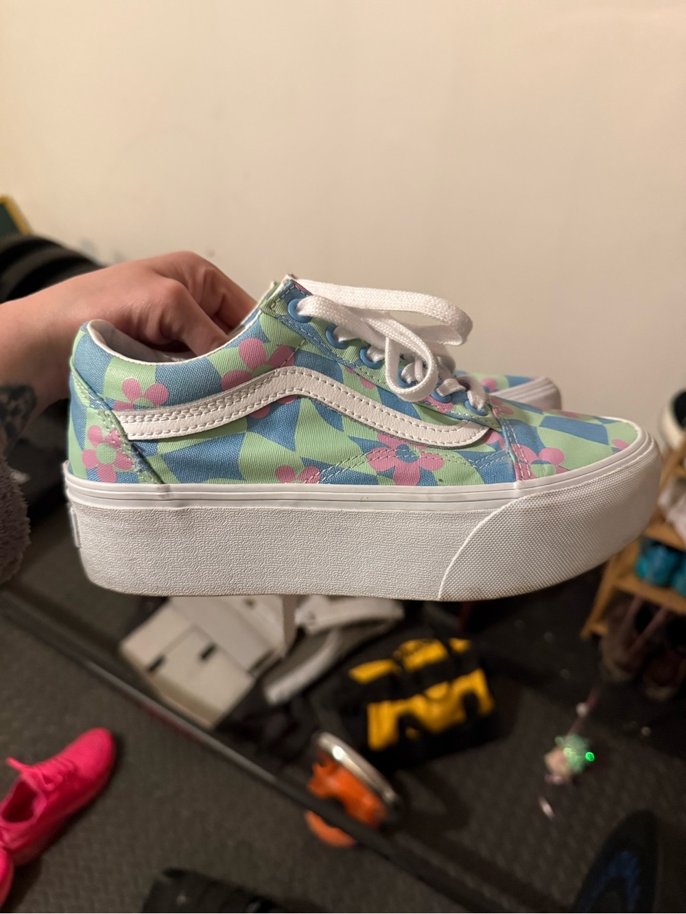 Vans Platform Sneakers Floral Design